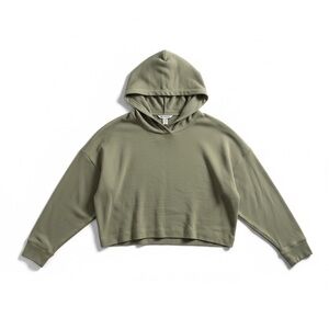 Athleta Sage Green Active‎ athleisure yoga Cropped Hoodie XL